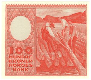 100 kroner 1958 F. Kv.0