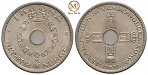 1 krone 1937 Haakon VII. Kv.0