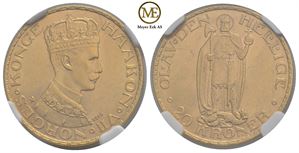 20 kroner 1910 Haakon VII. Kv.0/01