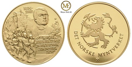 Henrik Wergeland. 1814 - 1902. Gullemdalje