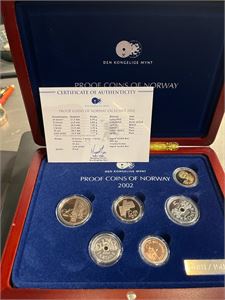 Proof Coins of Norway 2002. Proof