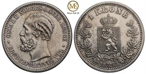 1 krone 1885 Oscar II. Kv.0