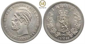 1 krone 1898 Oscar II. Kv.0