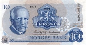 10 kroner 1974 QÆ erstatning ex. Skanfil 5.10.18