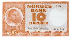 10 kroner 1968 R