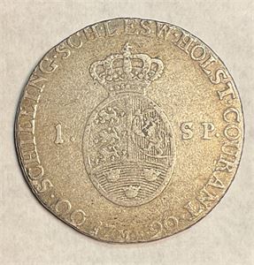 Danmark 1 specie 1790 Altona kv 1+