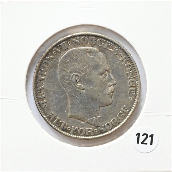 Norge 2 kroner 1908 kv.1