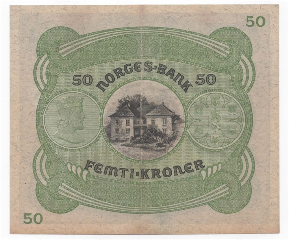 Norge 50 kroner 1944 C kv. 01