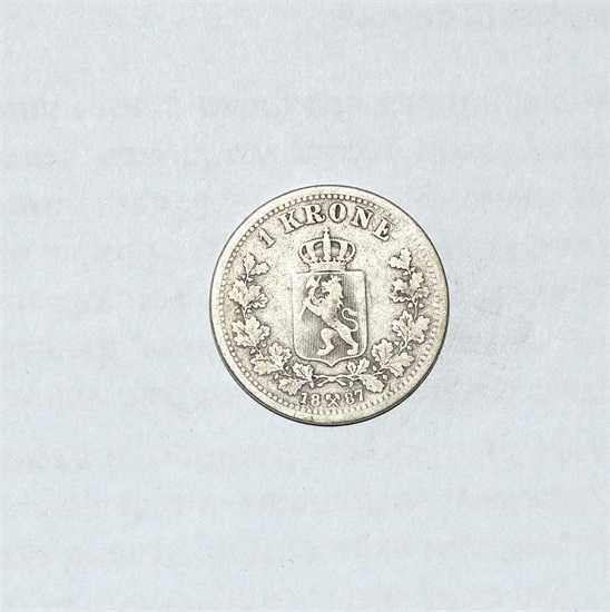 Norge 1 krone 1887 kv. 1-