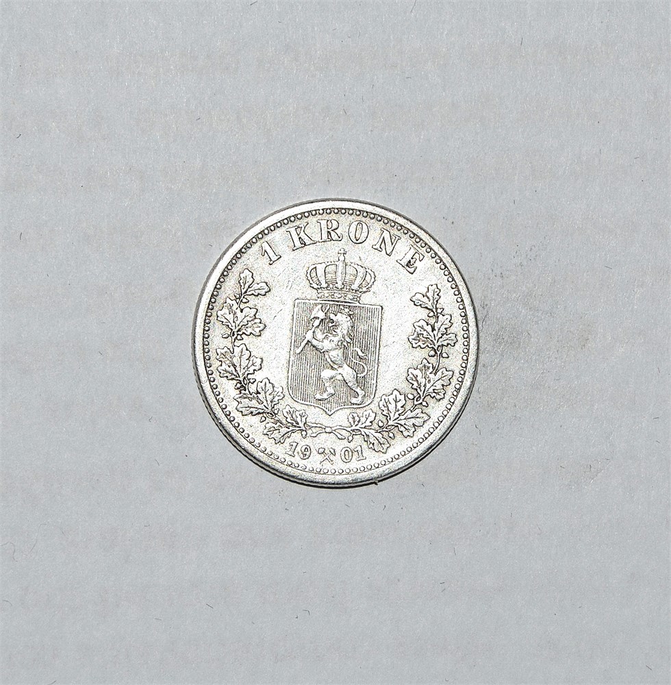 Norge 1 krone 1901 kv. 1/1+