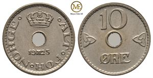 10 øre 1925 Haakon VII. Kv.0