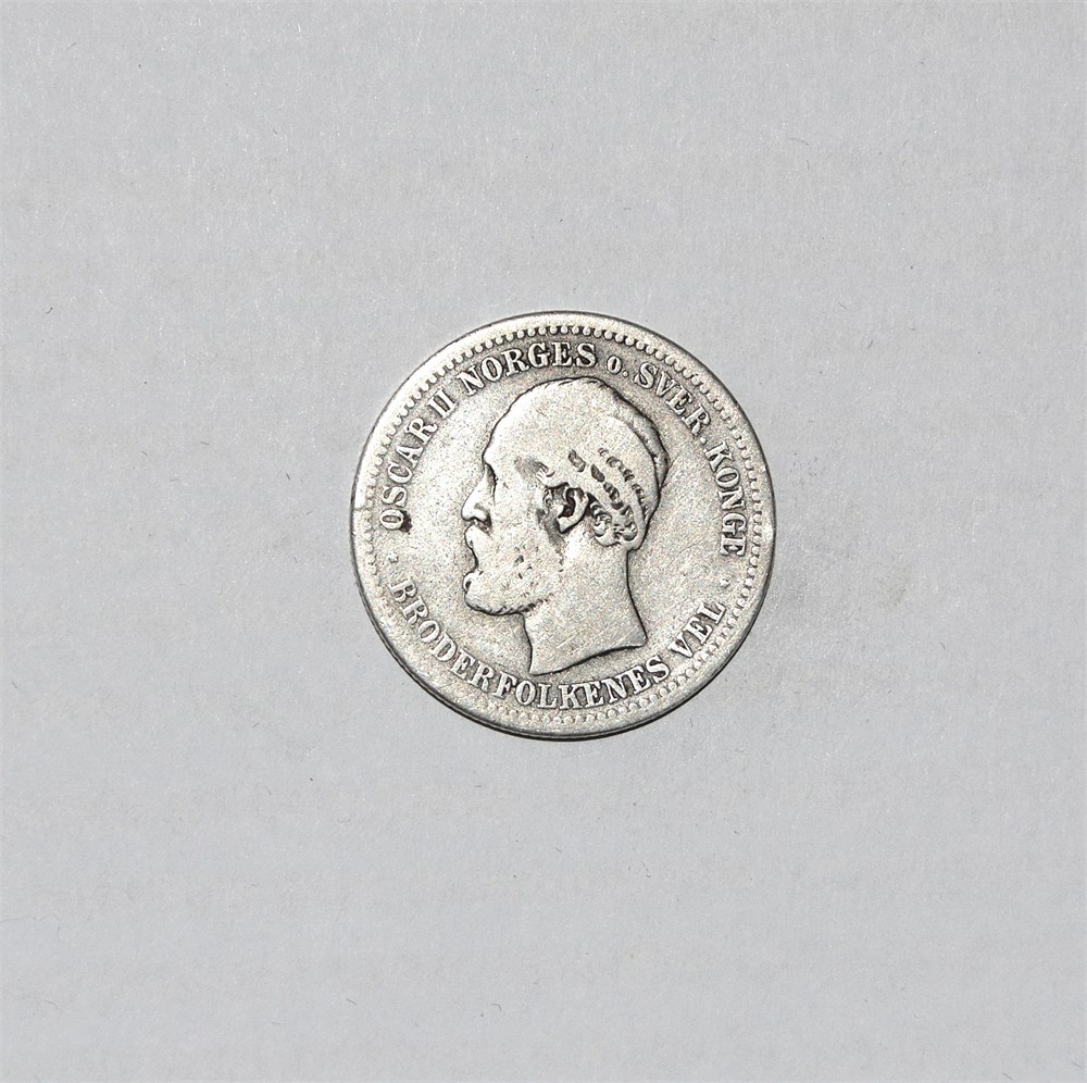 Norge 1 krone 1890 kv. 1-