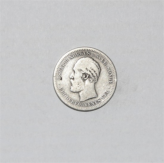 Norge 1 krone 1890 kv. 1-