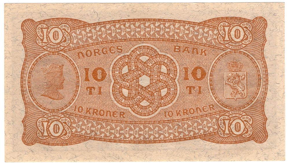 10 kroner 1942 B.2787973. Kv.0/01