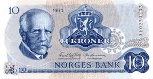 10 kroner 1973 QF erstatning