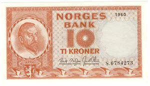 10 kroner 1960 S. Kv.0