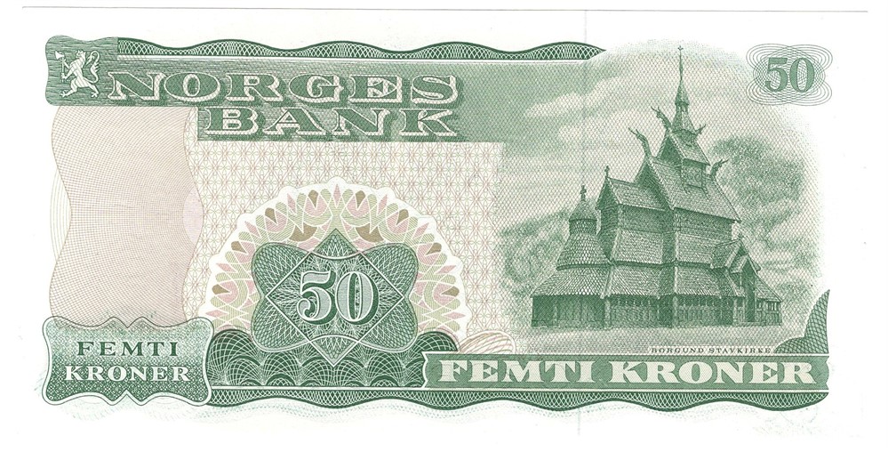 50 kroner 1981 Z. Erstatningsseddel. Kv.0