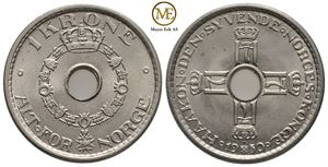 1 krone 1950 Haakon VII. Kv.0