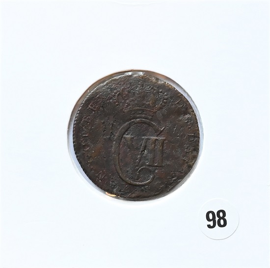Dansk Vest India 12 skilling 1767 kv. 1-/2