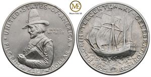 1/2 dollar 1920. Pilgrim Tercentenary Commemorative. Kv.01