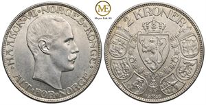 2 kroner 1916 Haakon VII. Kv.01