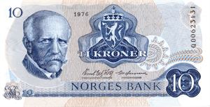 10 kroner 1976 QO erstatning