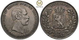 Speciedaler 1861 Carl XV. Kv.1/1+