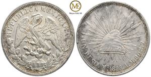 8 reales 1898 Mexico A.M. Kv.01