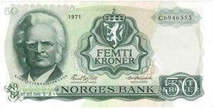 50 kroner 1971 C.6946353. Kv.0