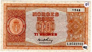 10 kroner 1948 I Kv.01