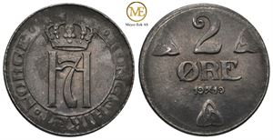 2 øre 1919 Haakon VII.Kv.0