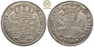 24 skilling 1761 Frederik V. Kv.01