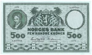 500 kroner 1973 A.4687944. Kv.0