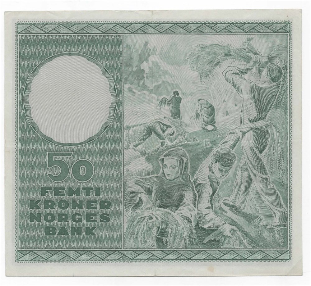 Norge 50 kroner 1956 C kv. 1+