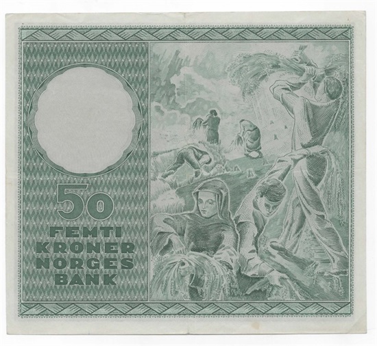 Norge 50 kroner 1956 C kv. 1+