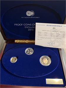 Proof Coins of Norway 2015. Proof