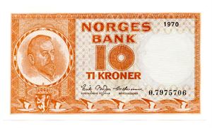 10 kroner 1970 Ø