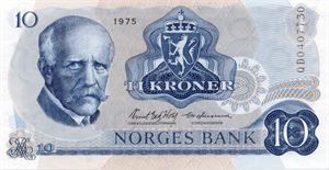 10 kroner 1975 QD erstatning