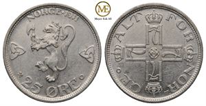 25 øre 1911 Haakon VII. Kv.0