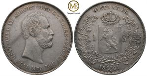 Speciedaler 1861 Carl XV. Kv.1+/01