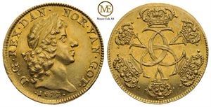 2 dukat 1673 Christian V. Kv.0/01