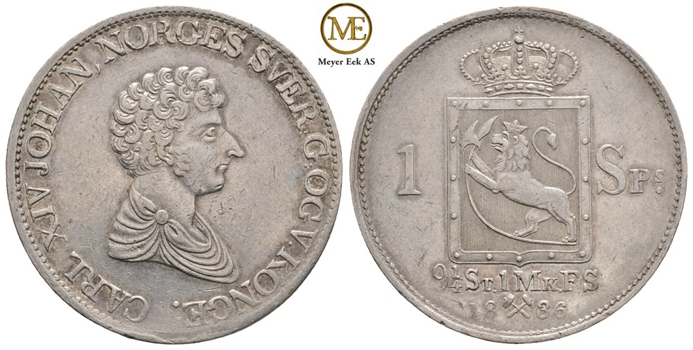 Speciedaler 1836 Carl XIV Johan. Kv.1+/01