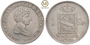 Speciedaler 1836 Carl XIV Johan. Kv.1+/01