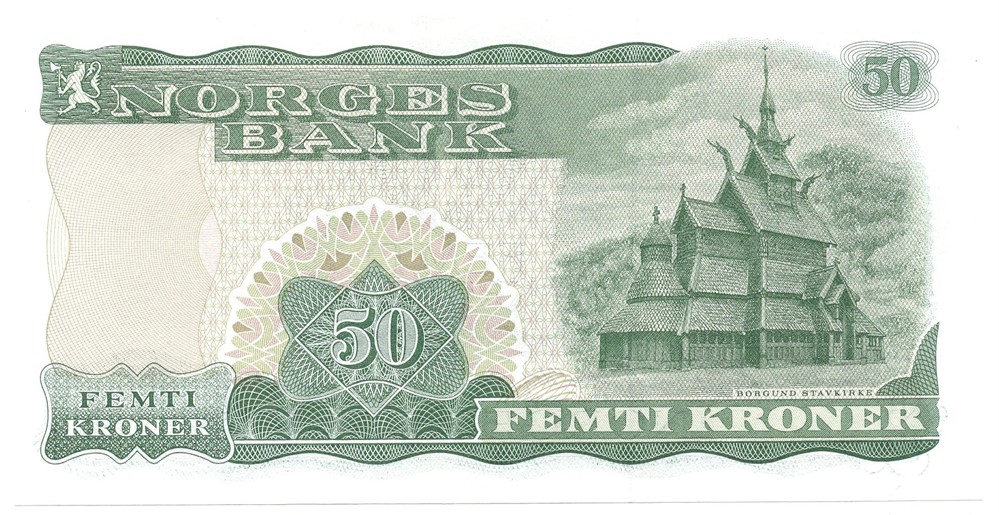 50 kroner 1983 Z.0553378. Erstatningsseddel. S-seddel. Kv.0