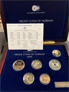 Proof Coins of Norway 2004. Proof