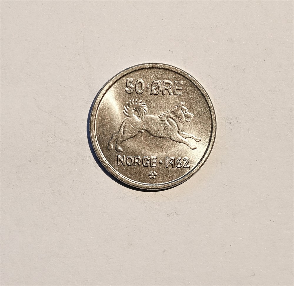 Norge 50 øre 1962 kv. 0