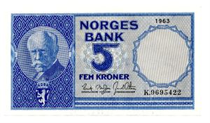 5 kroner 1963 K