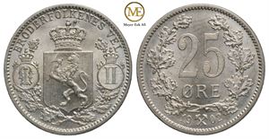 25 øre 1902 Oscar II. Kv.0