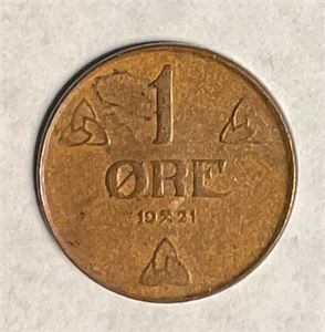 1 øre 1921 bronse kv 01