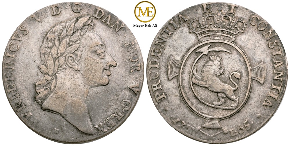 Speciedaler 1765 Frederik V. Kv.1+